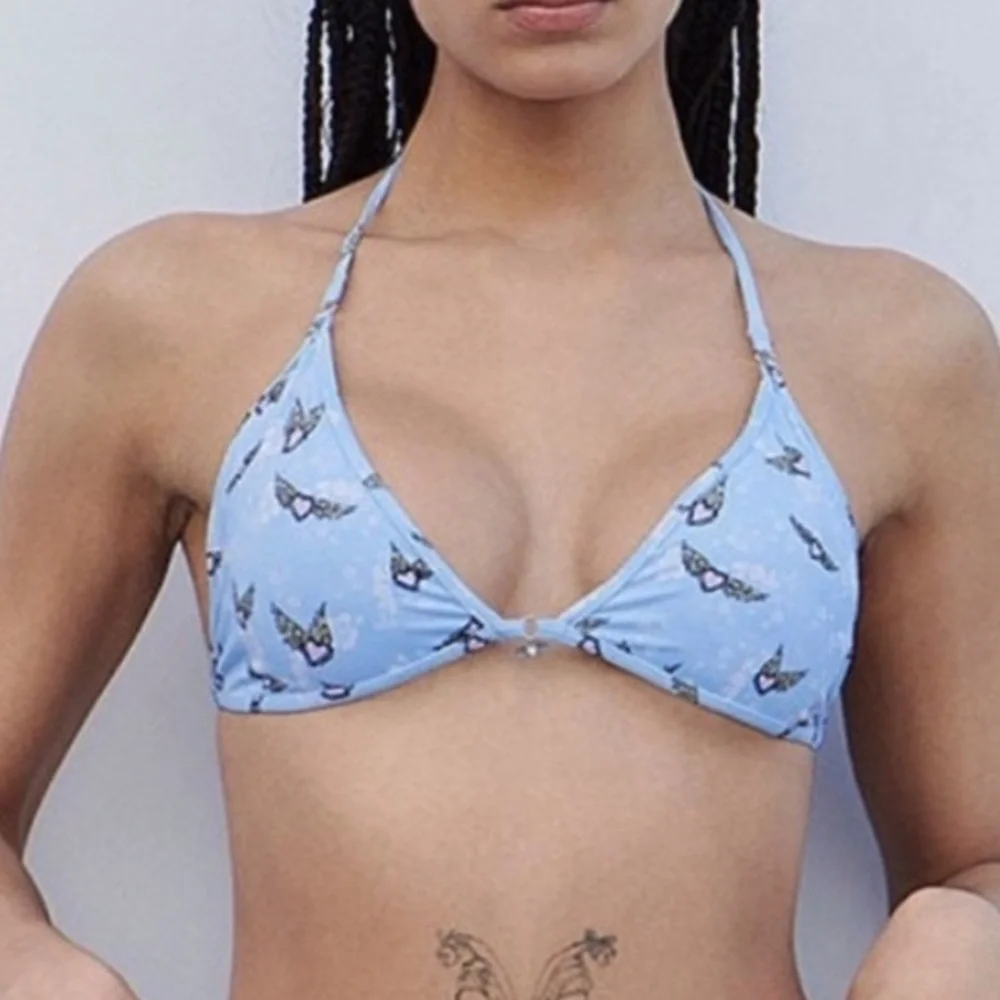 NWT Frankie’s Bikinis X Victoria’s Secret Bikini Top L